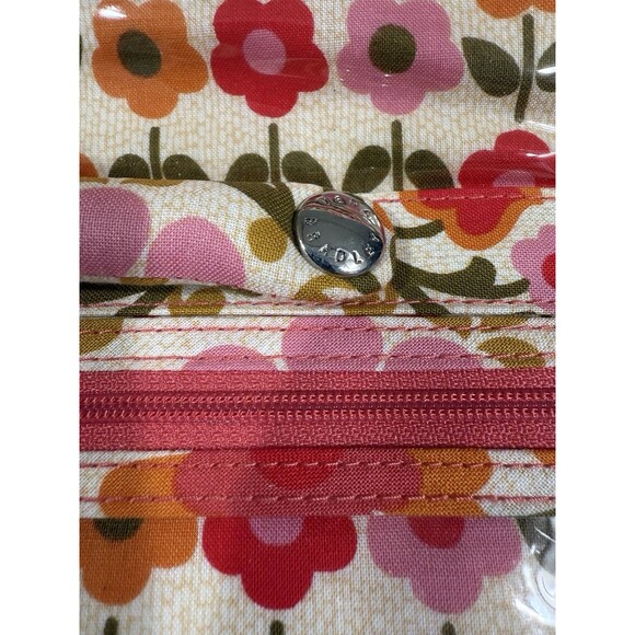 Folkloric Vera Bradley Travel Bag 2011 Retired Envelope Design Zippers Ties EUC - Picture 3 of 9